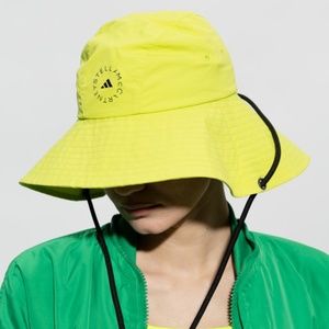 adidas by Stella McCarthy Neon Yellow Bucket Hat - OS